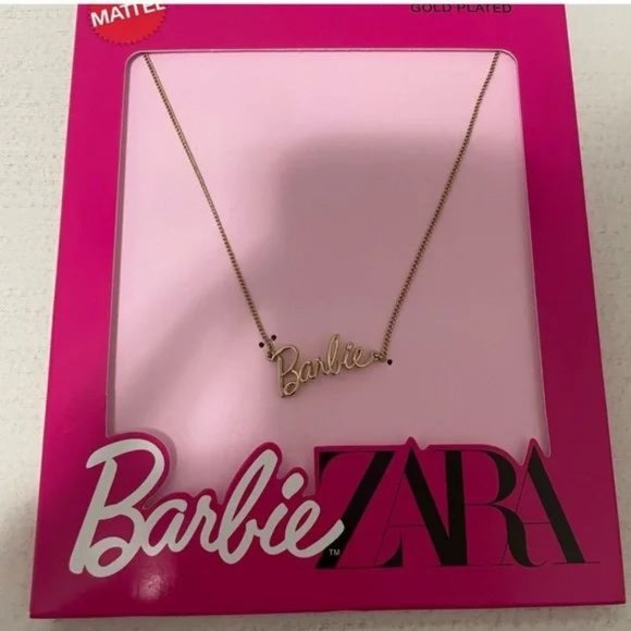 ZARA BARBIE™M MATTEL GOLD PLATED CHAIN NECKLACE - Picture 1 of 3